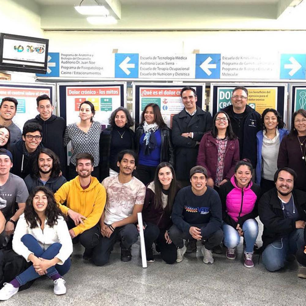 Photograph showing one of the celebrations held in Chile to mark World PT Day 2019