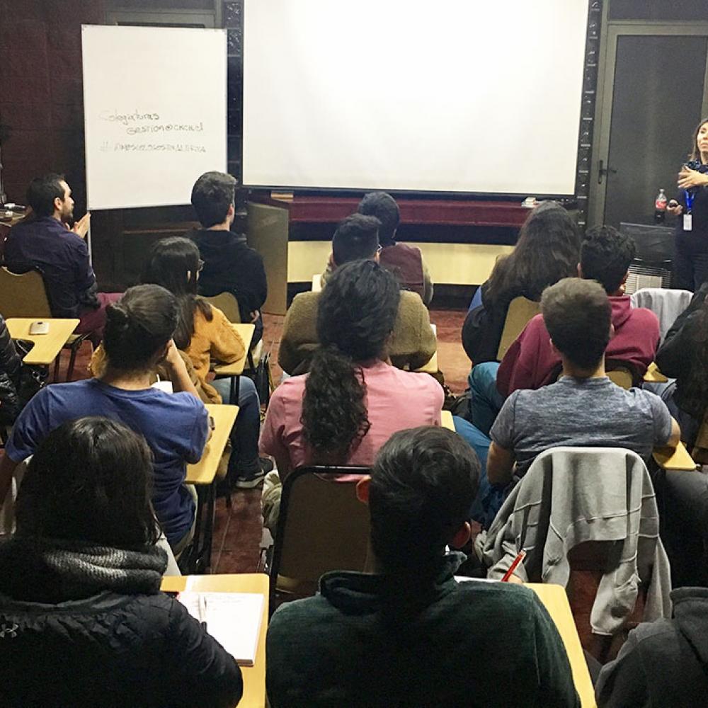 Photograph showing one of the celebrations held in Chile to mark World PT Day 2019
