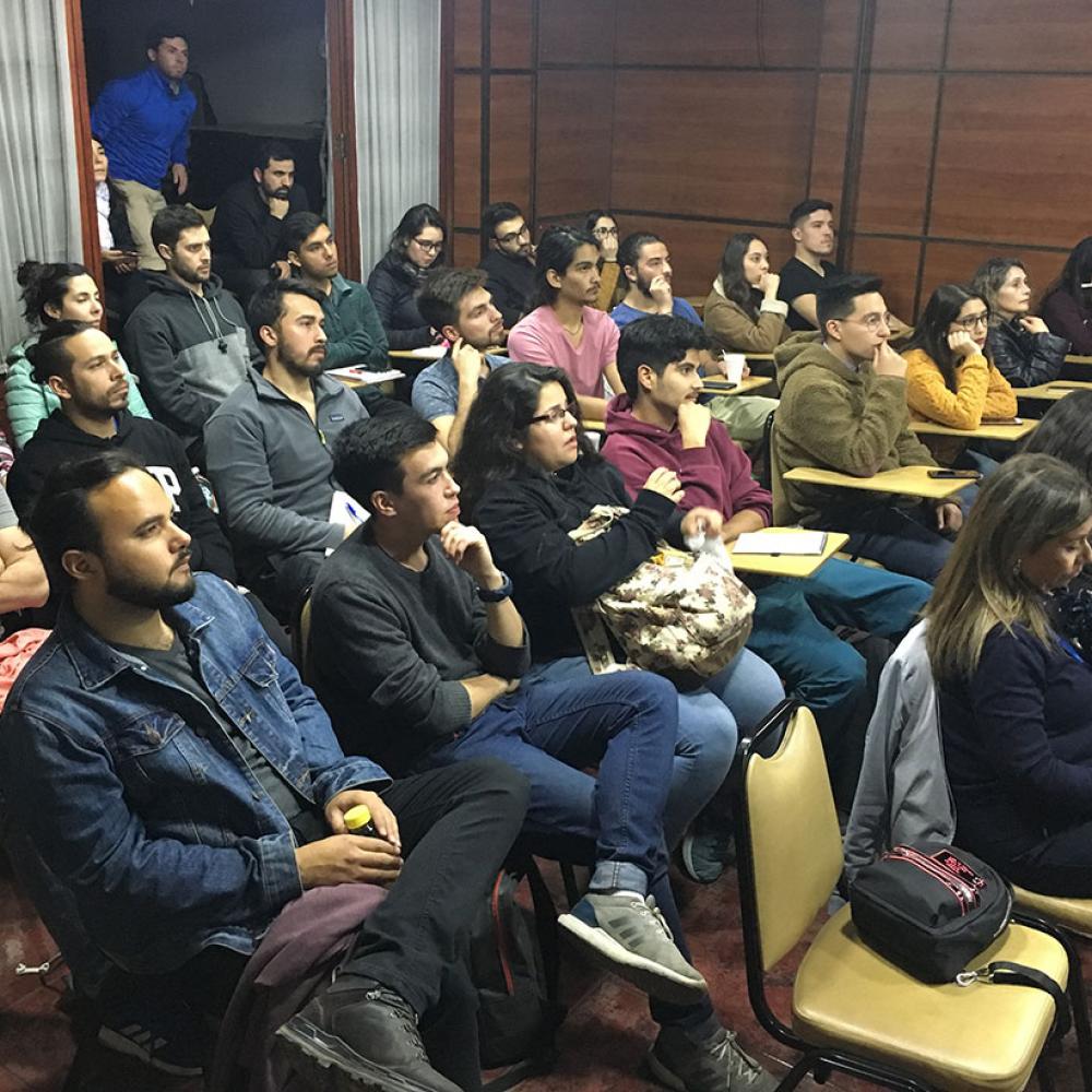Photograph showing one of the celebrations held in Chile to mark World PT Day 2019