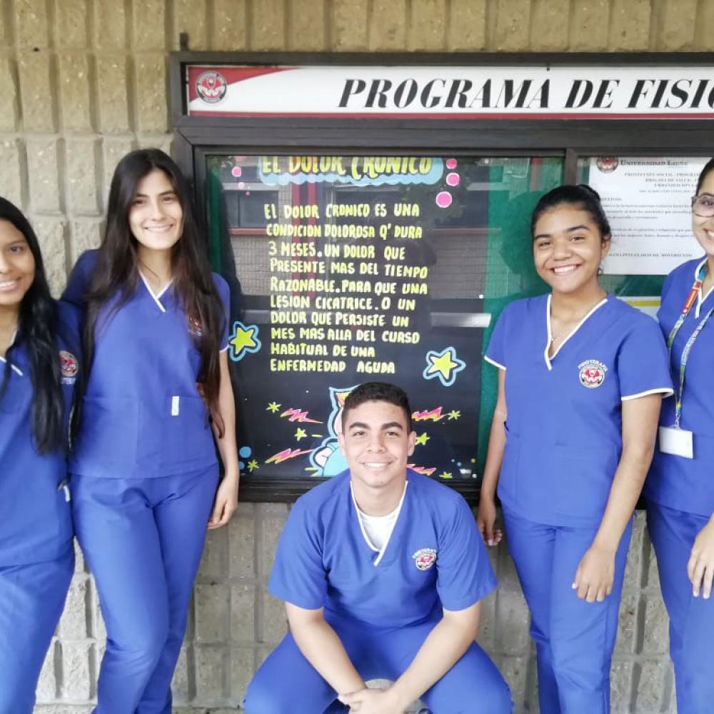Photograph showing one of the celebrations held in Colombia to mark World PT Day 2019