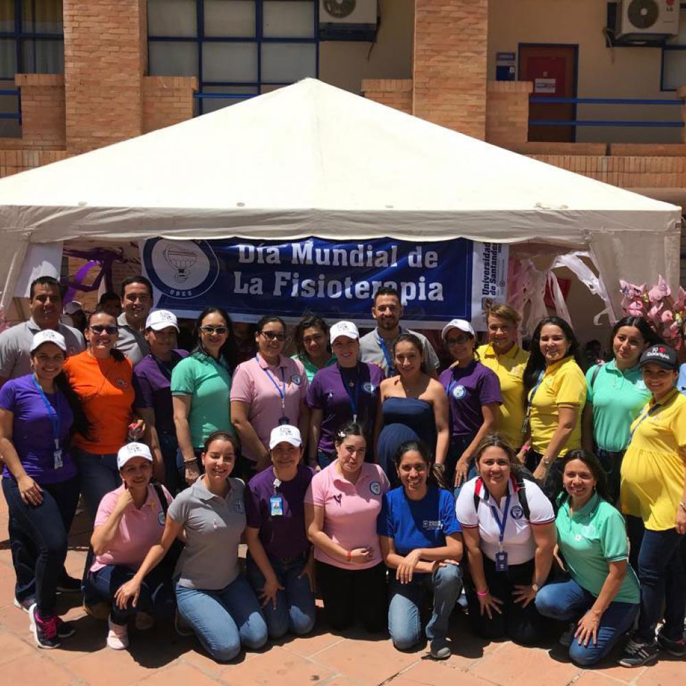 Photograph showing one of the celebrations held in Colombia to mark World PT Day 2019