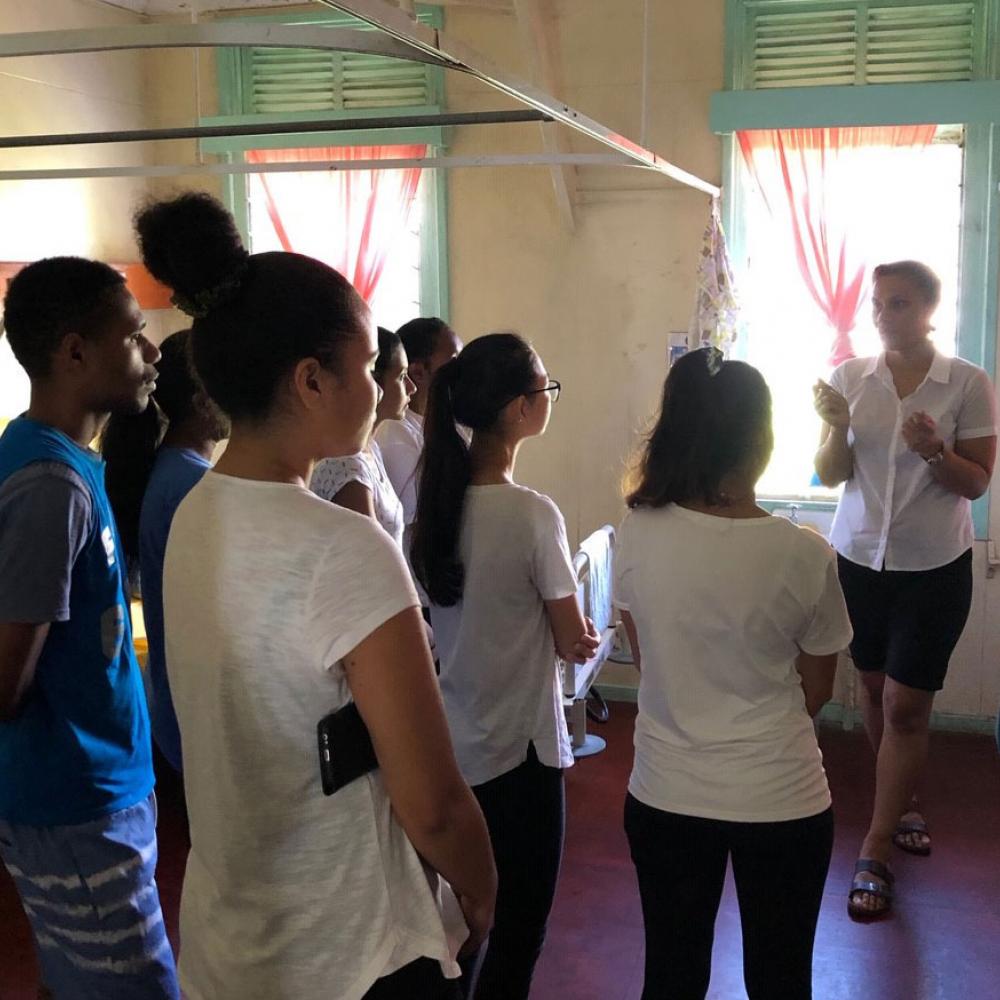 Photograph showing a celebration held in Fiji to mark World PT Day 2019