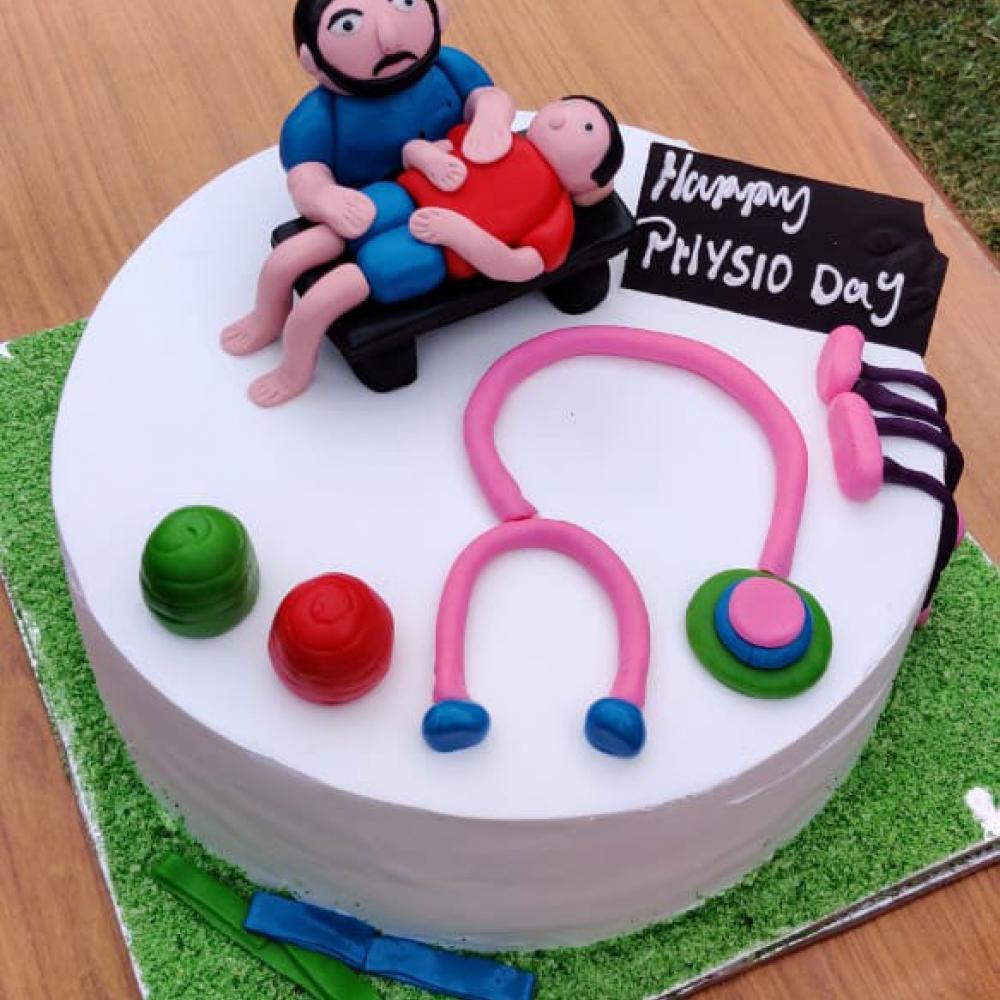 Photograph showing a celebration held in India to mark World PT Day 2019