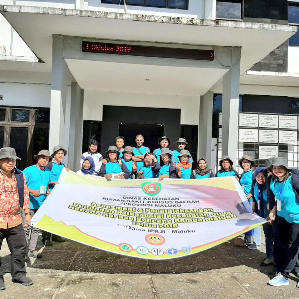 Photograph showing a celebration held in Indonesia to mark World PT Day 2019