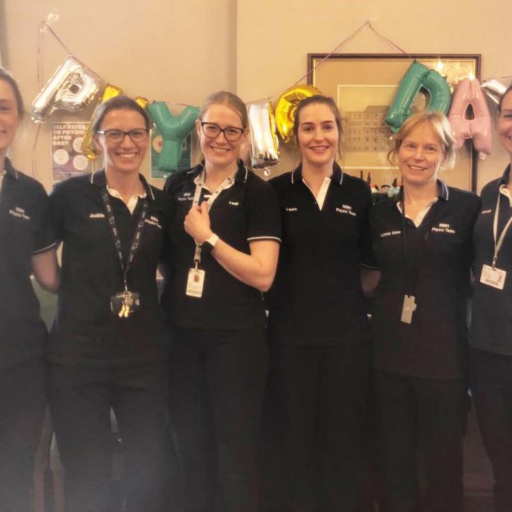 Photograph showing a celebration held in Ireland to mark World PT Day 2019