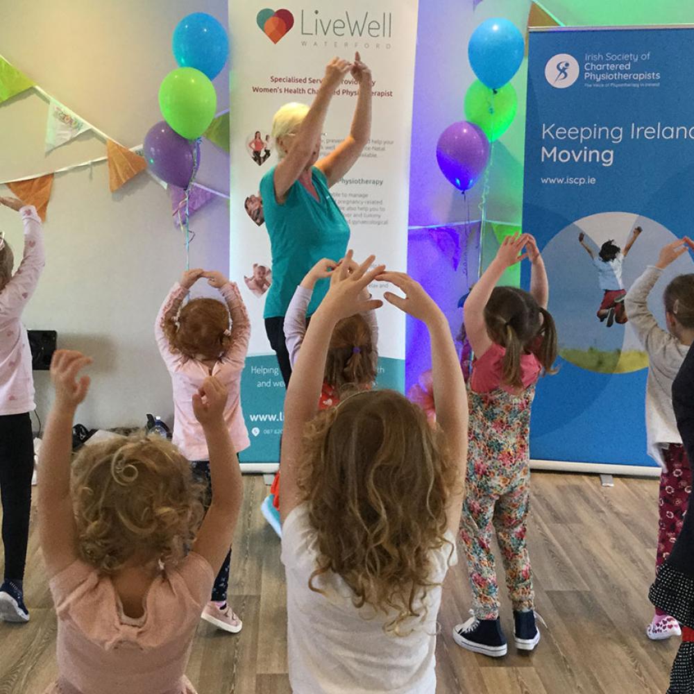 Photograph showing a celebration held in Ireland to mark World PT Day 2019