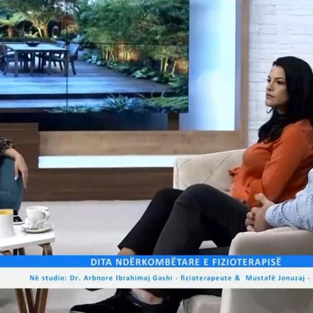 Photograph showing a celebration held in Kosovo to mark World PT Day 2019