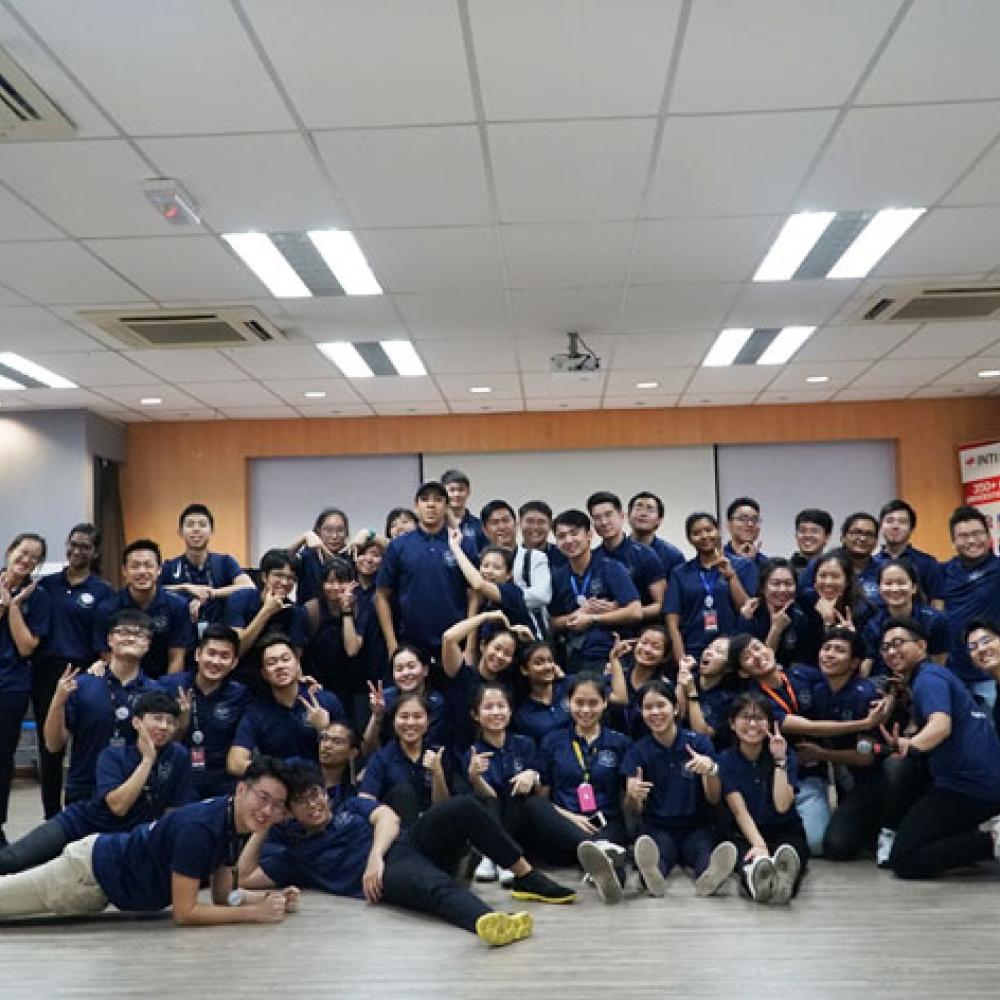 Photograph showing a celebration held in Malaysia to mark World PT Day 2019