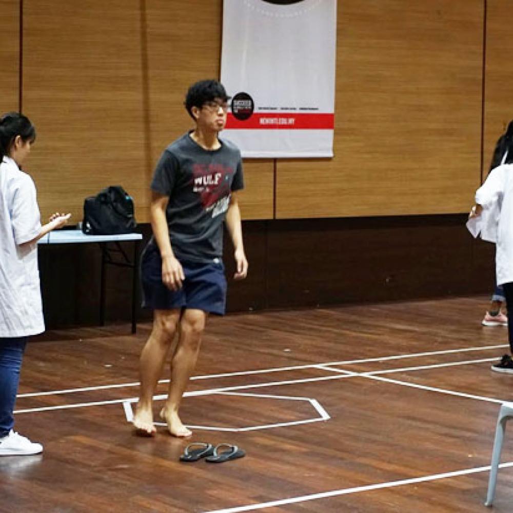 Photograph showing a celebration held in Malaysia to mark World PT Day 2019