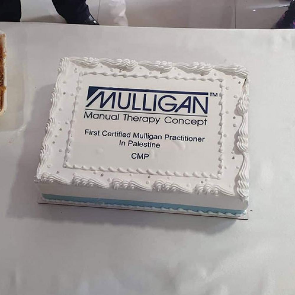 Photograph showing a celebration held in Palestine to mark World PT Day 2019