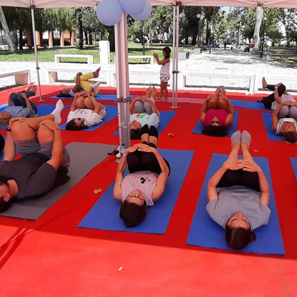 Photograph showing a celebration held in Portugal to mark World PT Day 2019
