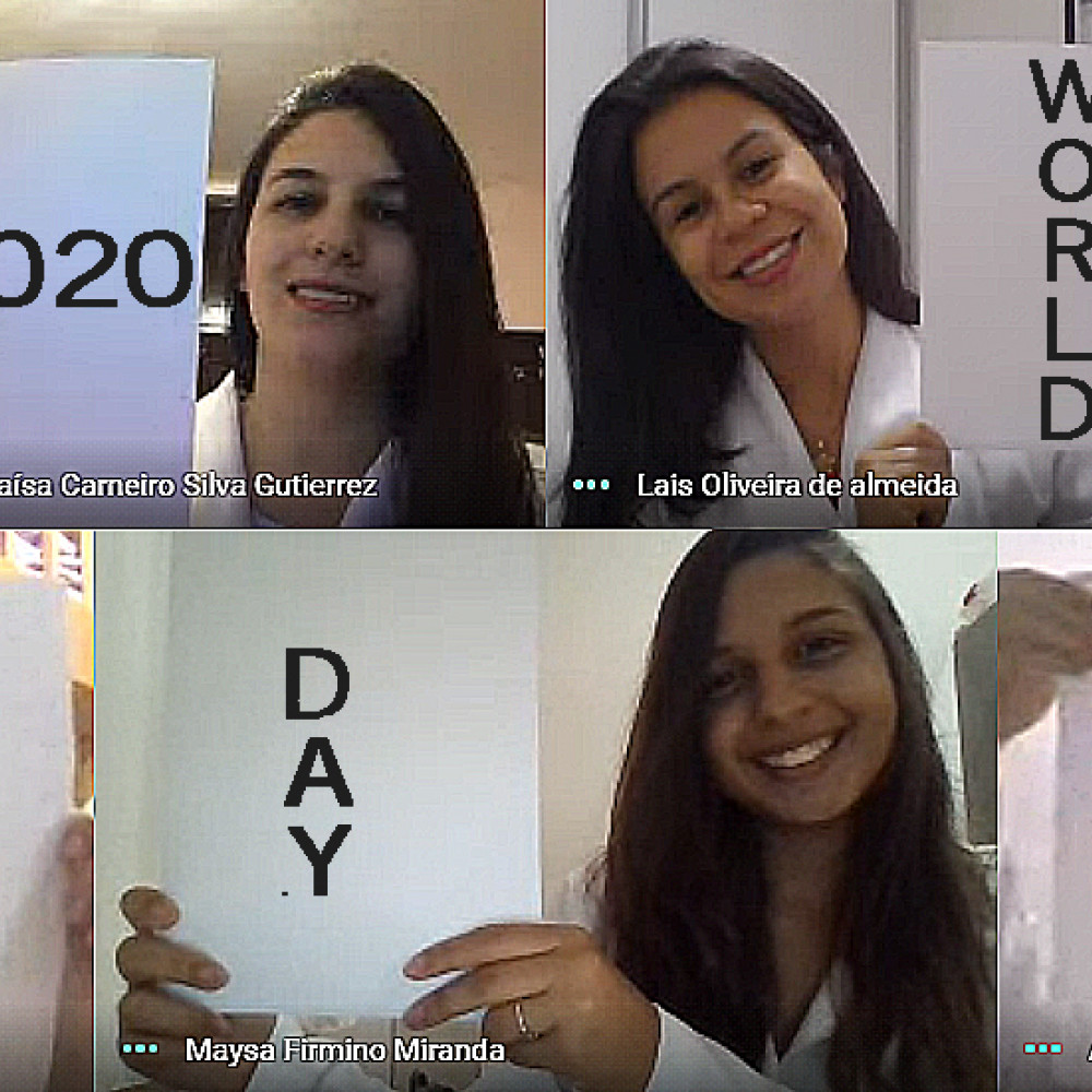 Students at the Federal University of Triângulo Mineiro (UFTM) in Brazil celebrating World PT Day