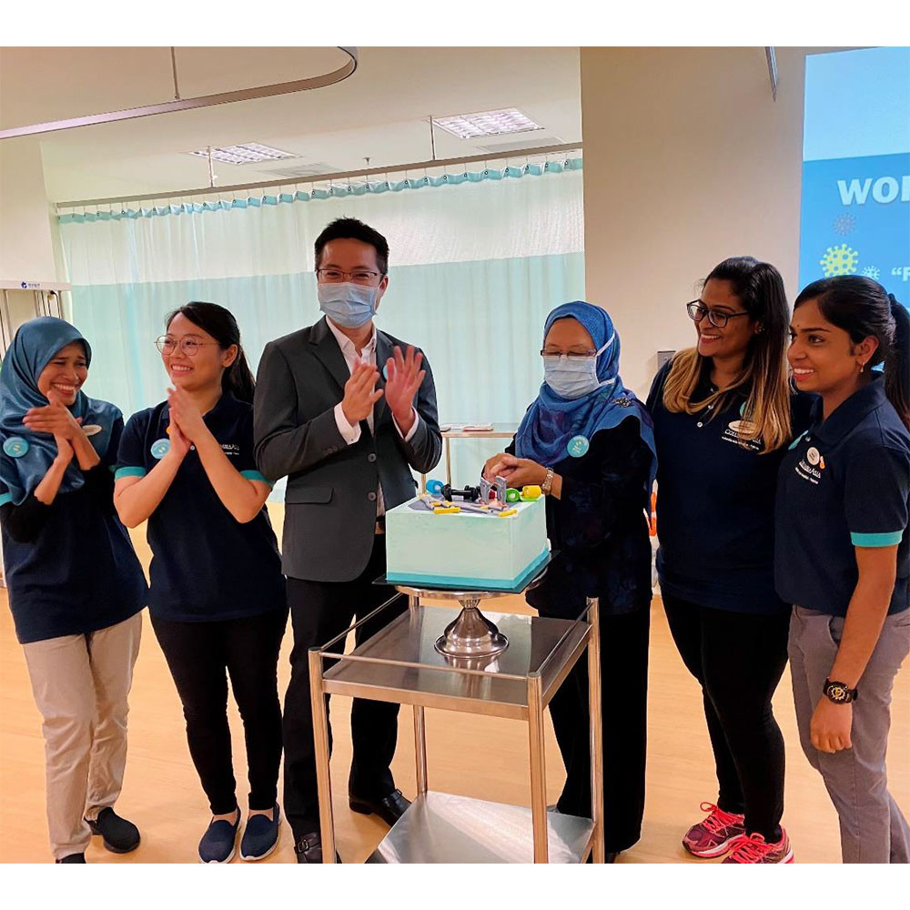 Photo of World PT Day 2020 celebrations at the Columbia Asia Hospital, Malaysia