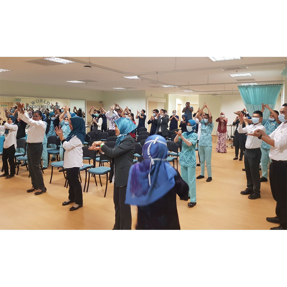 Photo of World PT Day 2020 celebrations at the Columbia Asia Hospital, Malaysia
