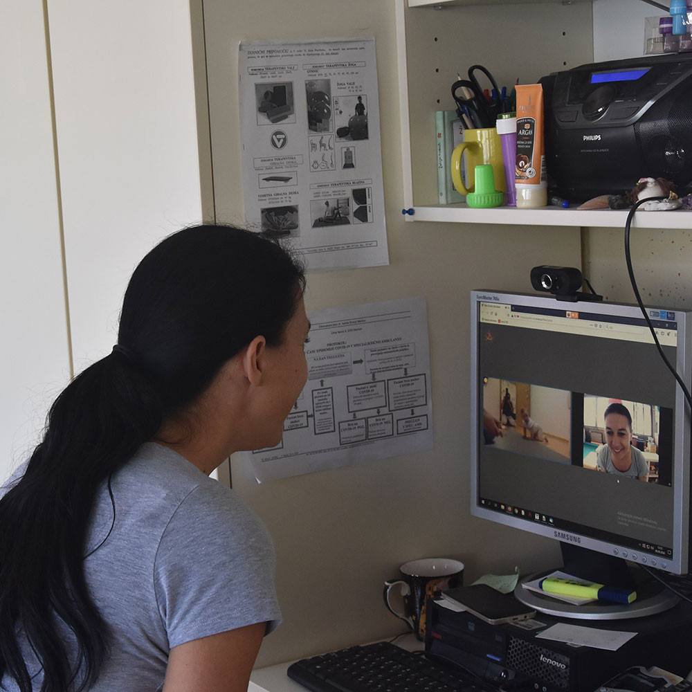 Photograph of World PT Day 2020 activity organised by the Slovenian Association of Physiotherapists