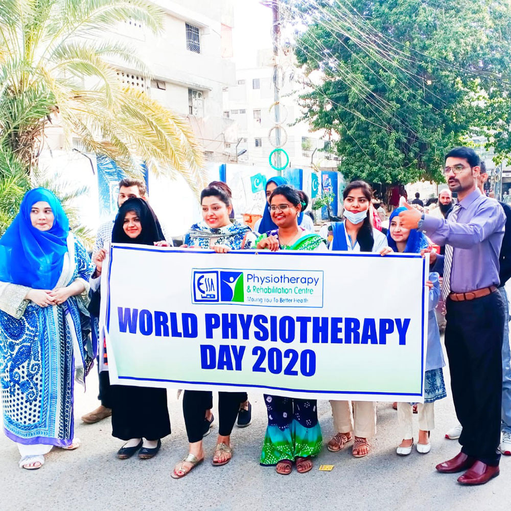 Photograph of World PT Day 2020 celebrations in Pakistan
