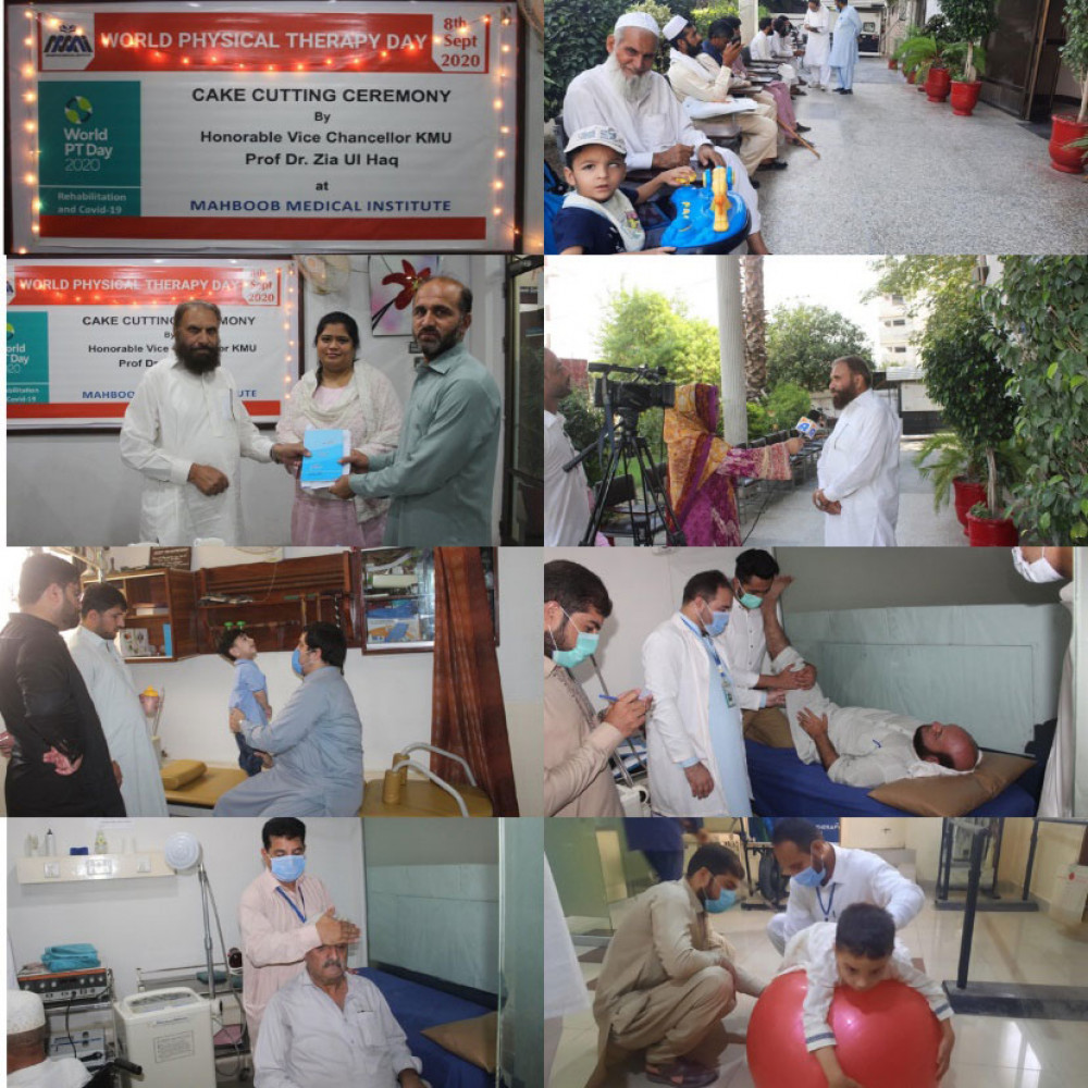 Photograph of World PT Day 2020 celebrations in Pakistan