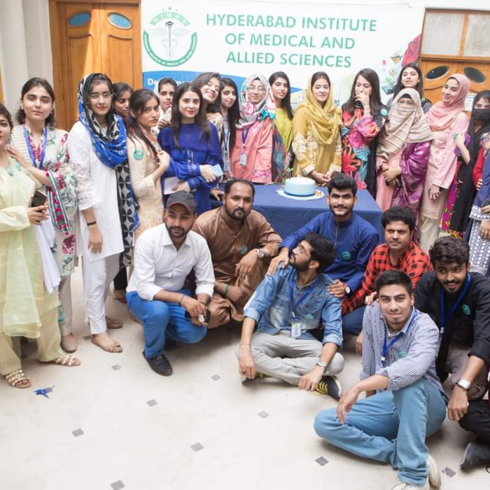 World PT Day 2021 activities at Hyderabad Institute of Medical and Allied Sciences in Sindh, Pakistan