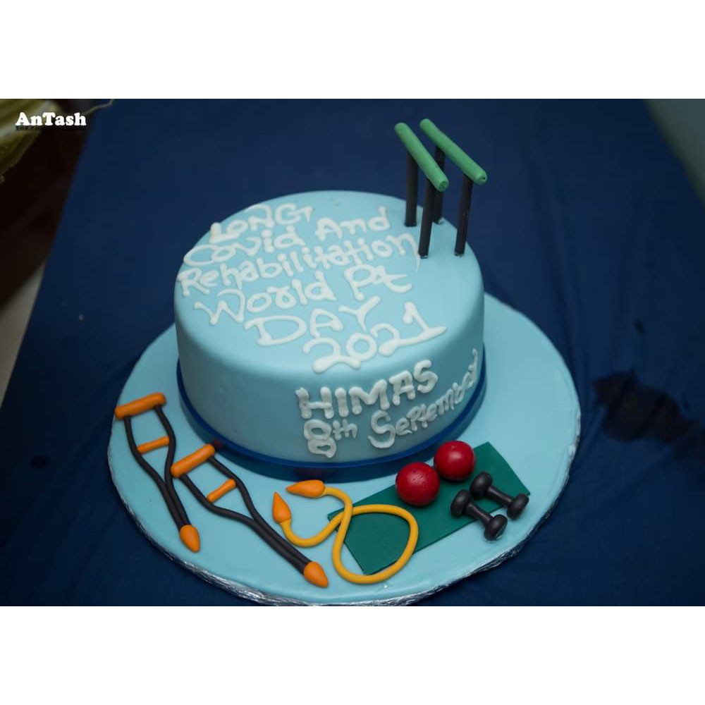 World PT Day 2021 activities at Hyderabad Institute of Medical and Allied Sciences in Sindh, Pakistan