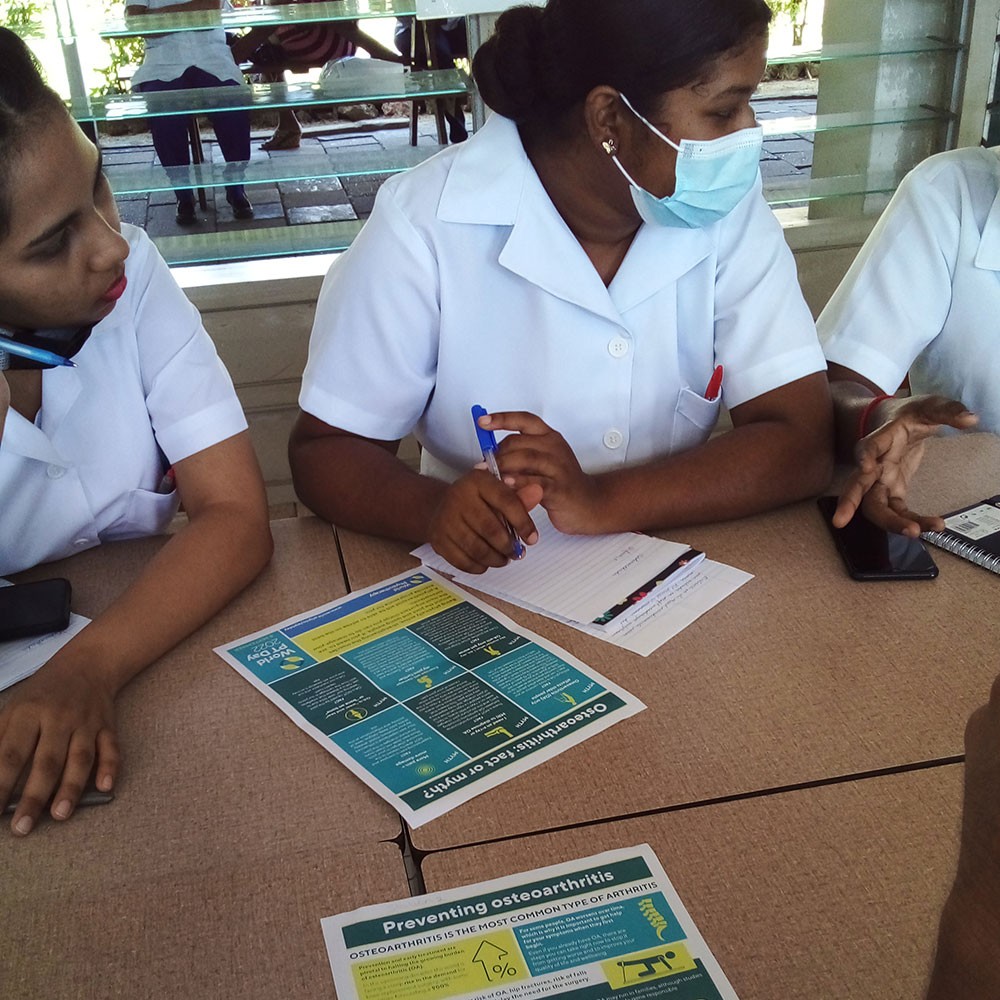 Photo of activities held by the Surinamese Association for Physiotherapy for World PT Day 2022