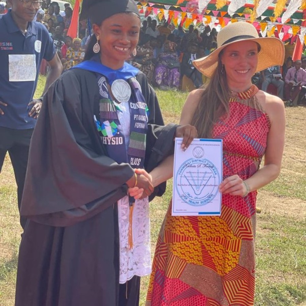 Graduation ceremony in Sierra Leone