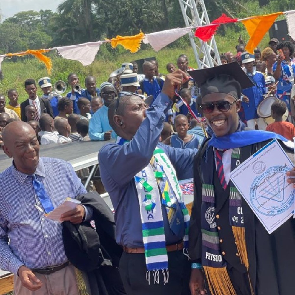 Graduation ceremony in Sierra Leone