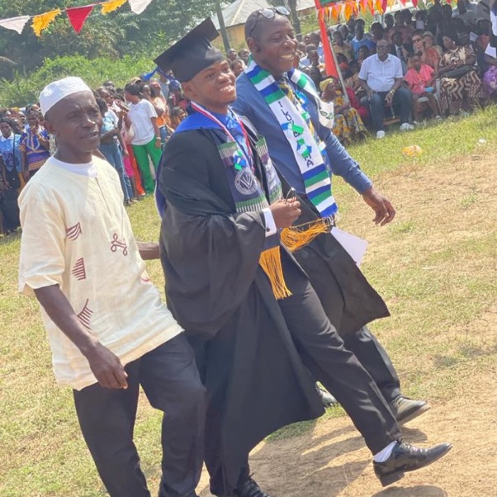 Graduation ceremony in Sierra Leone