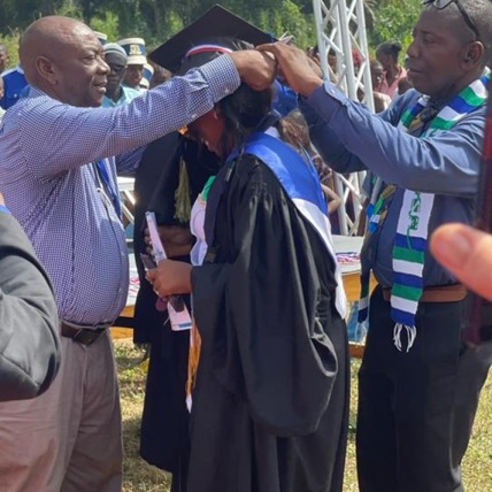Graduation ceremony in Sierra Leone