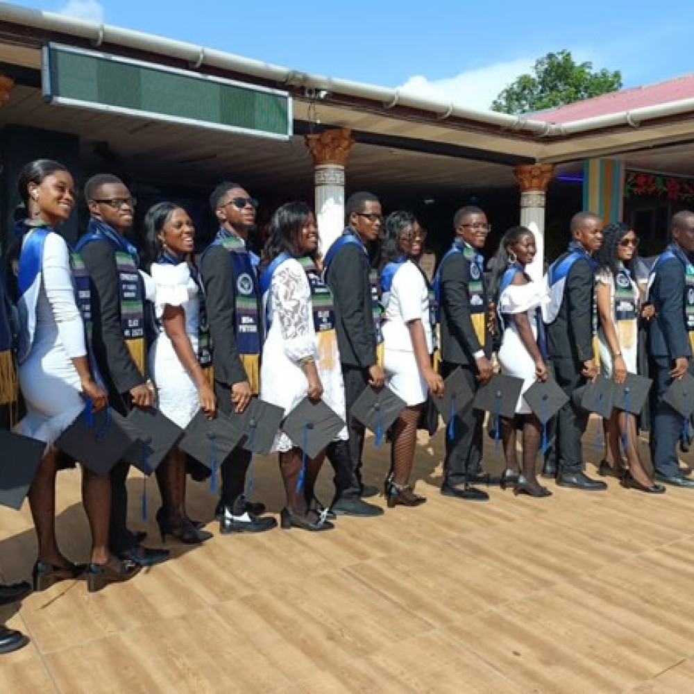 Graduation ceremony in Sierra Leone