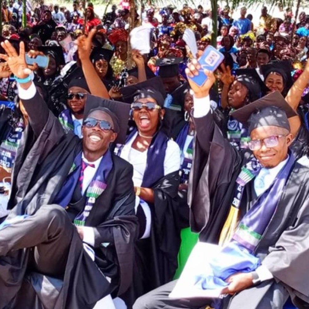 Graduation ceremony in Sierra Leone
