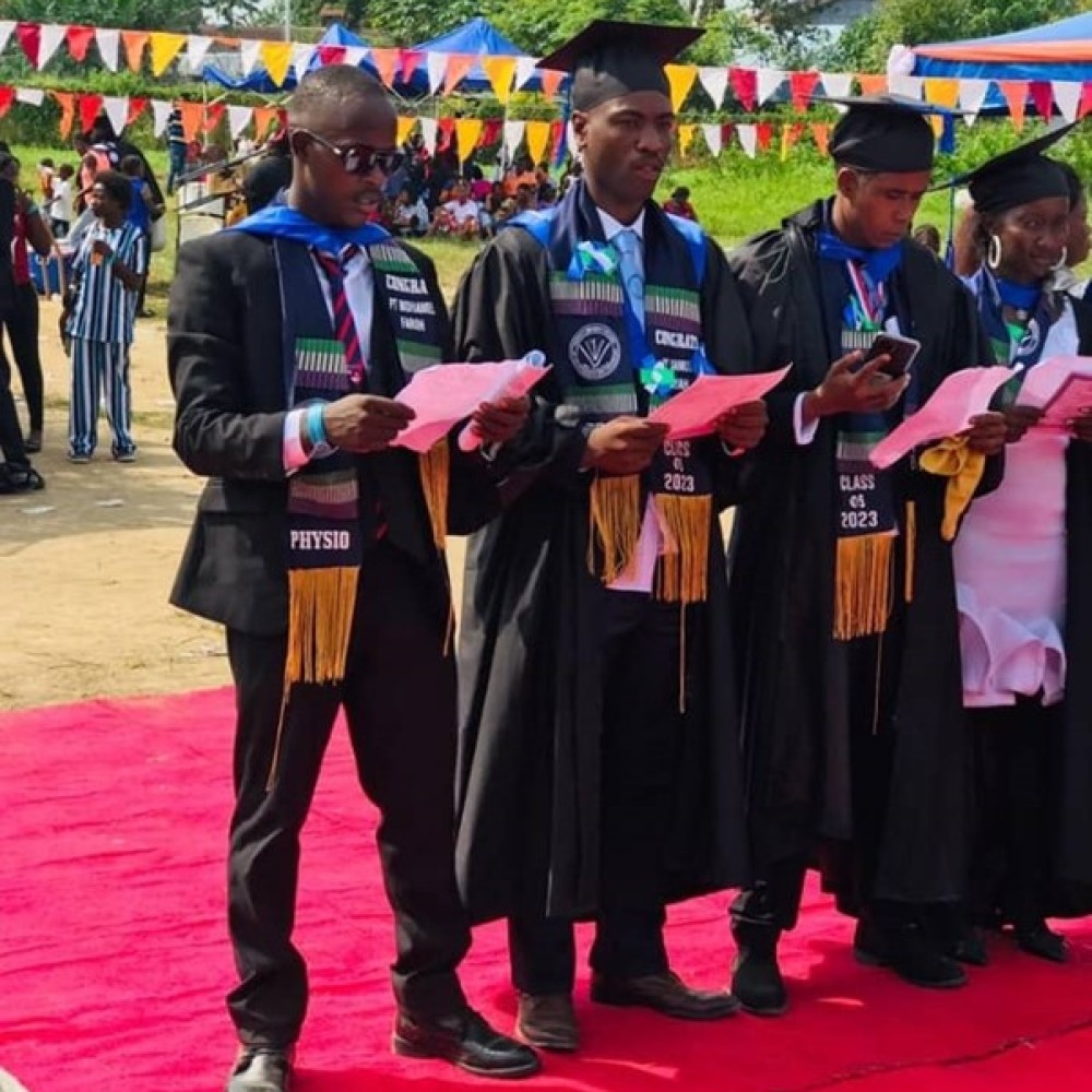 Graduation ceremony in Sierra Leone