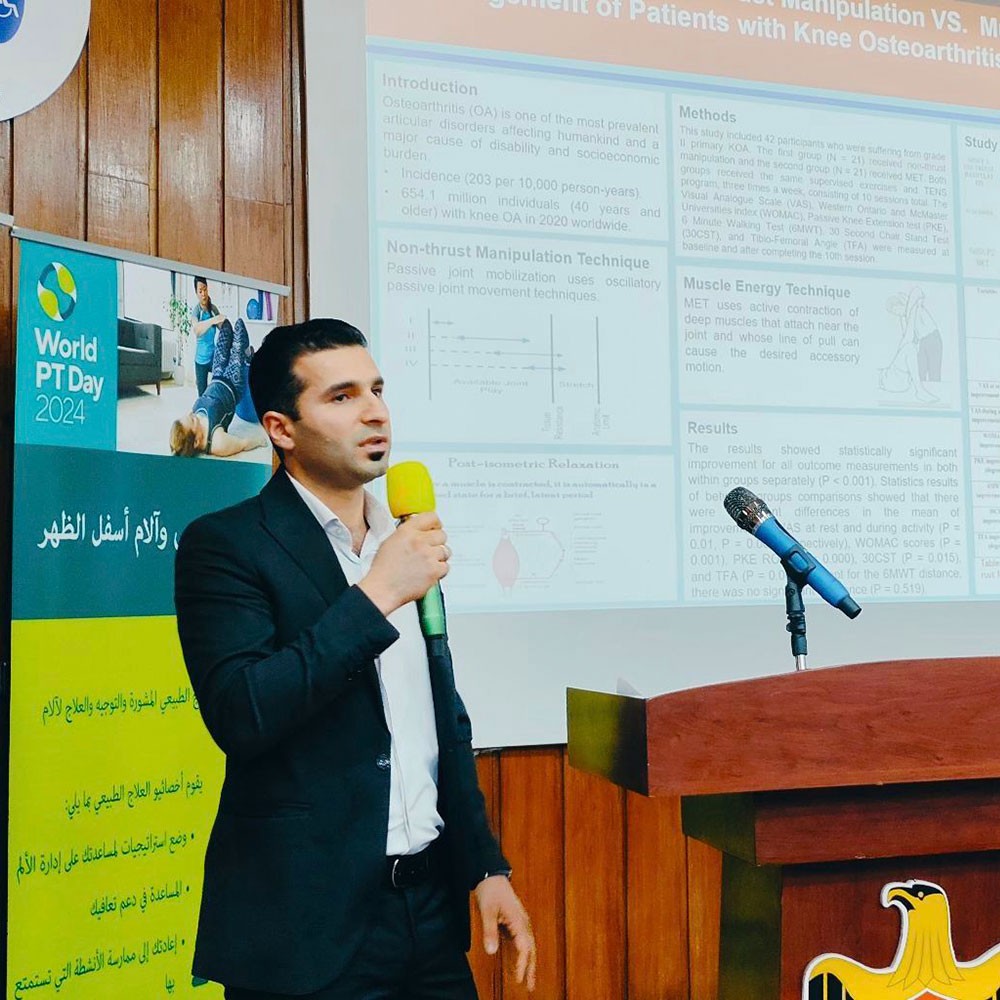 Photo of World PT Day activities held by Iraqi Association for Physiotherapy