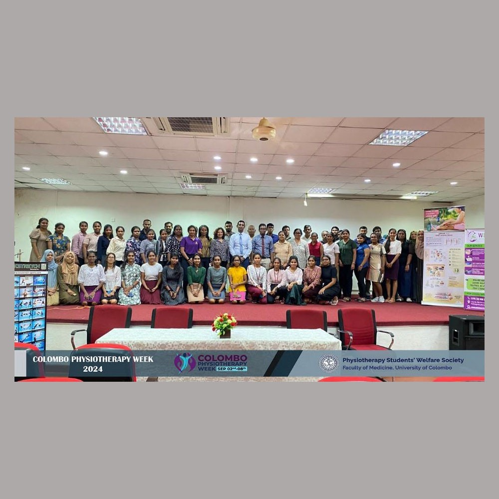 Photo of World PT Day activities in Sri Lanka