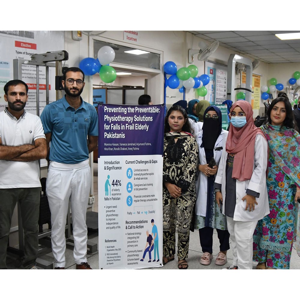 Photo showing activities held for World PT Day 2025 in Pakistan