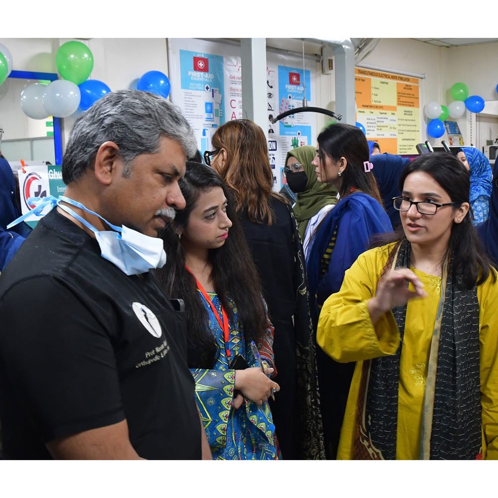 Photo showing activities held for World PT Day 2025 in Pakistan