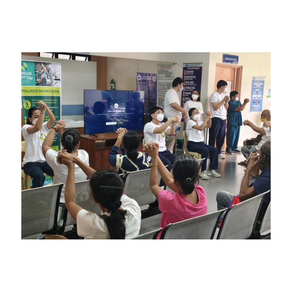 Photo showing activities held for World PT Day 2025 in the Philippines