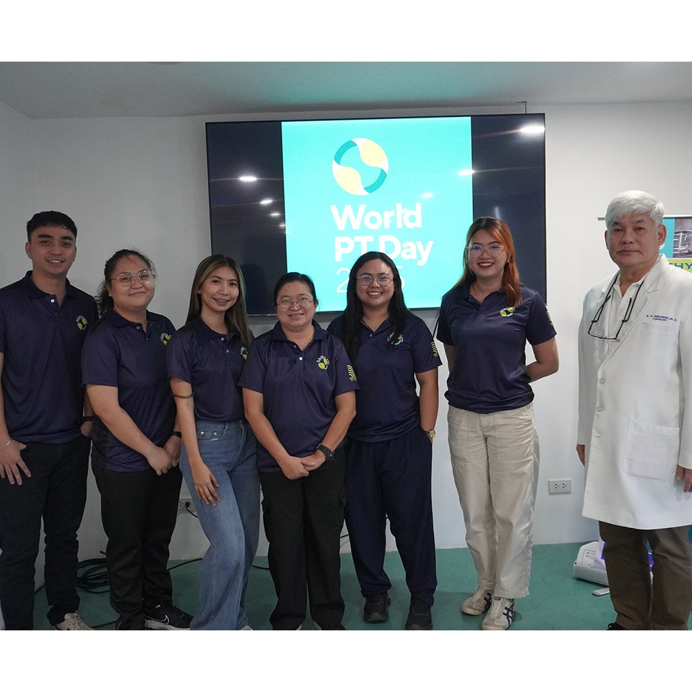 Photo showing activities held for World PT Day 2025 in the Philippines
