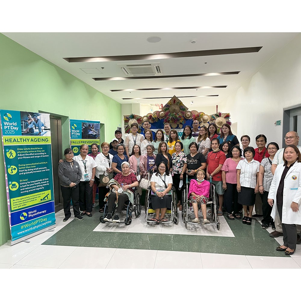 Photo showing activities held for World PT Day 2025 in the Philippines