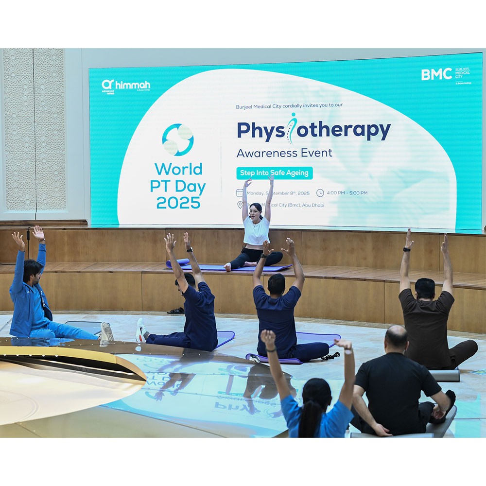 Photo showing activities held for World PT Day 2025 in the United Arab Emirates