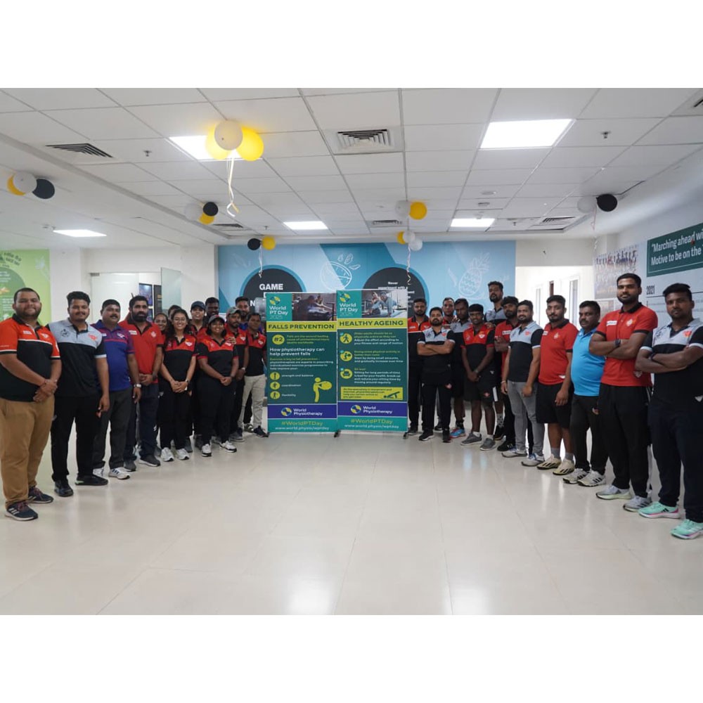Photo showing activities held for World PT Day 2025 in India
