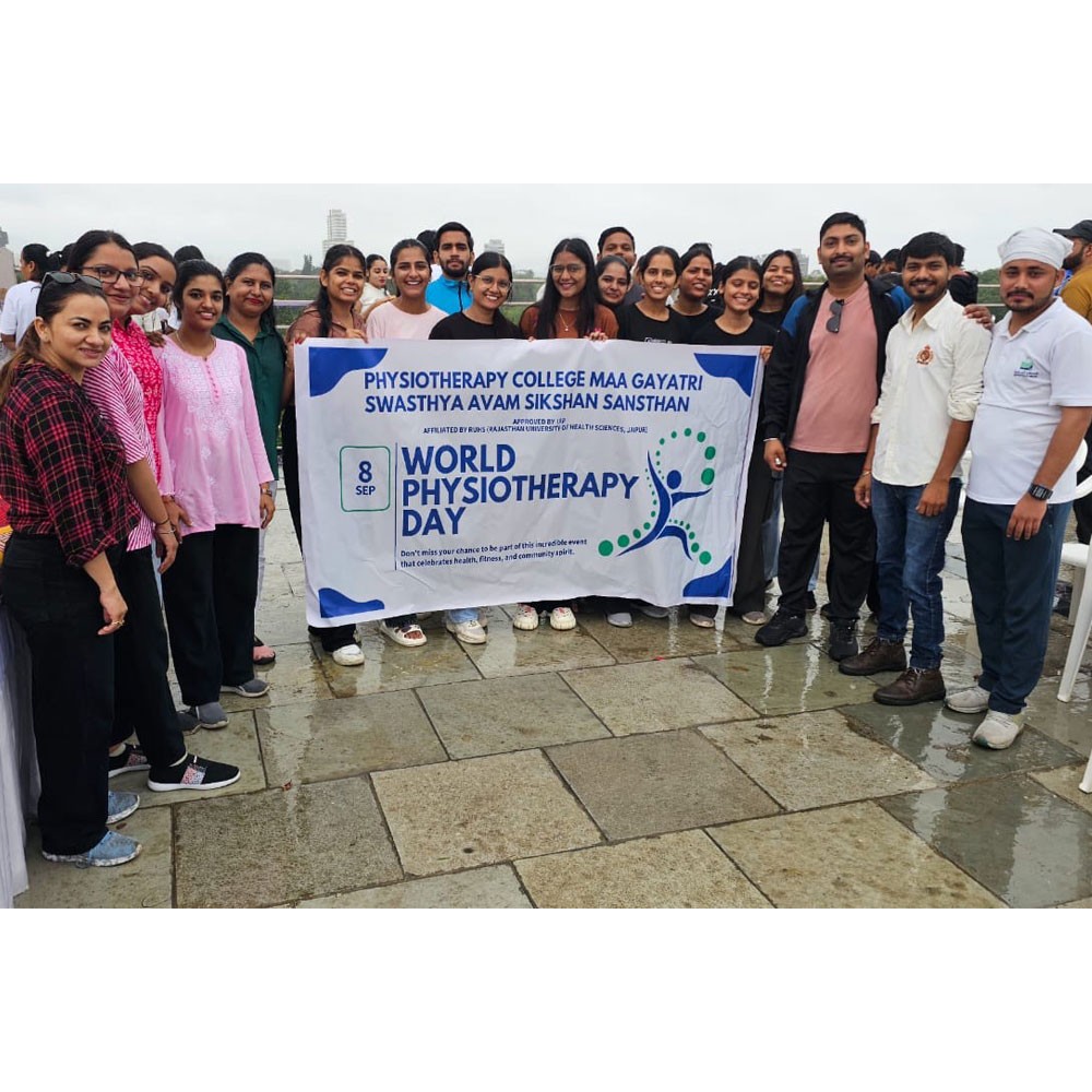 Photo showing activities held for World PT Day 2025 in India