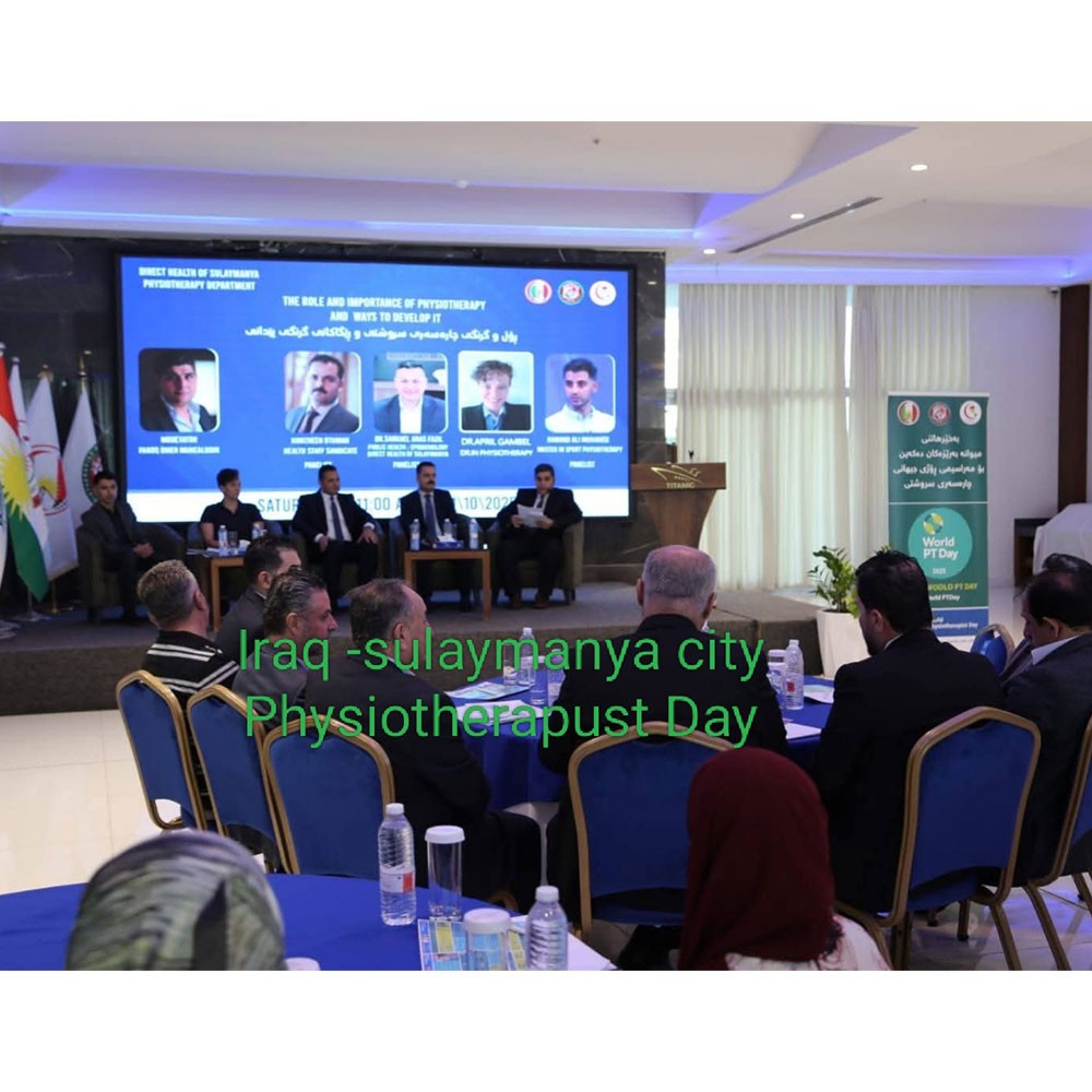 Photo showing activities held for World PT Day 2025 in the Iraq