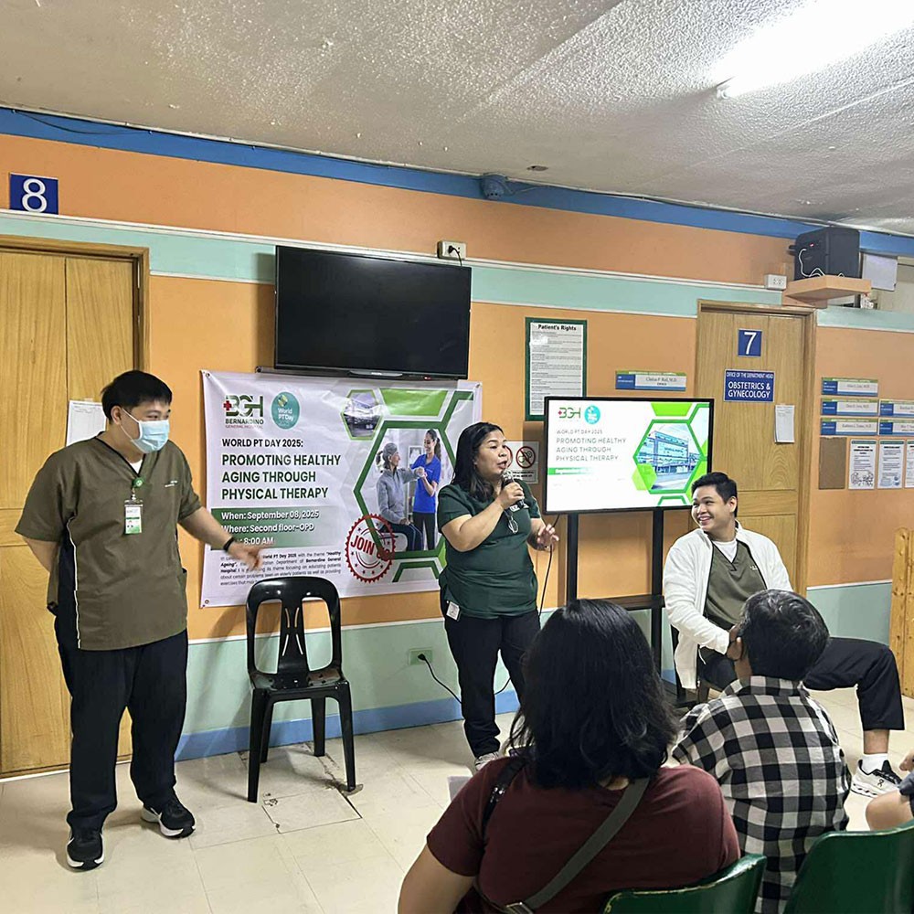 Photo showing activities held for World PT Day 2025 in the Philippines