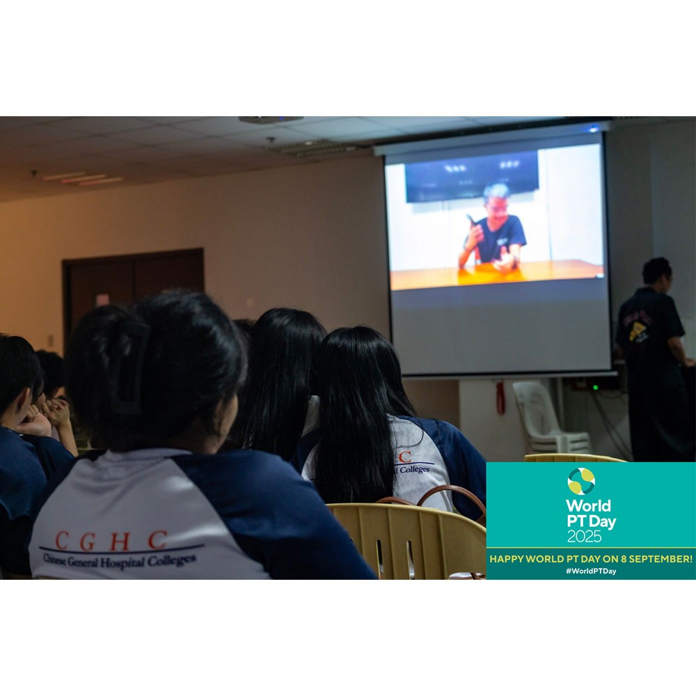 Photo showing activities held for World PT Day 2025 in the Philippines