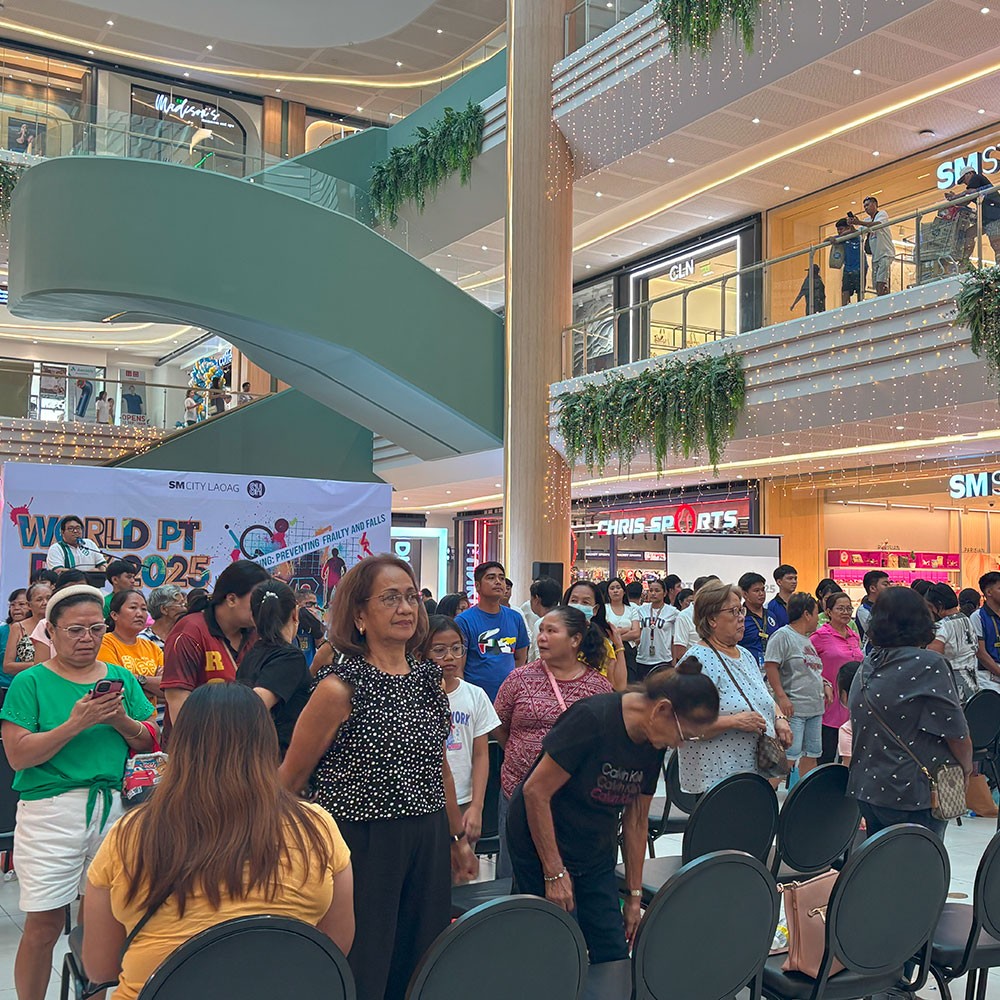 Photo showing activities held for World PT Day 2025 in the Philippines