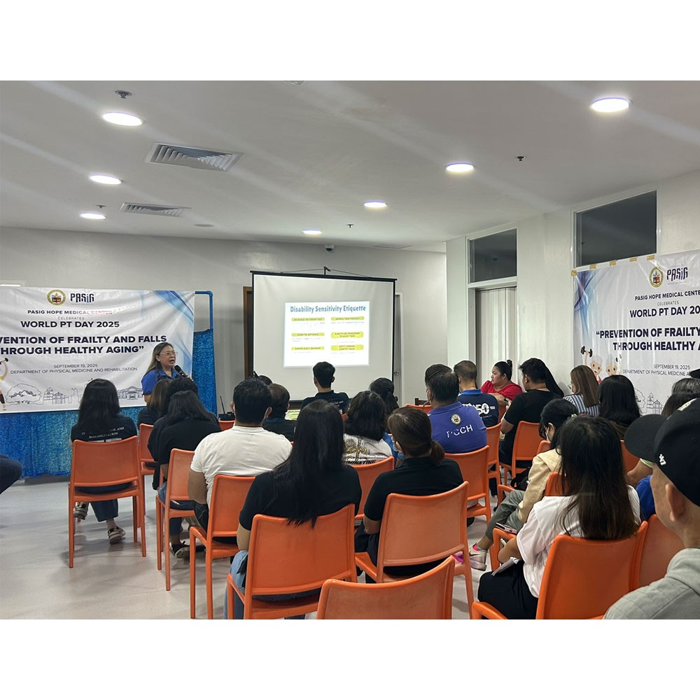 Photo showing activities held for World PT Day 2025 in the Philippines
