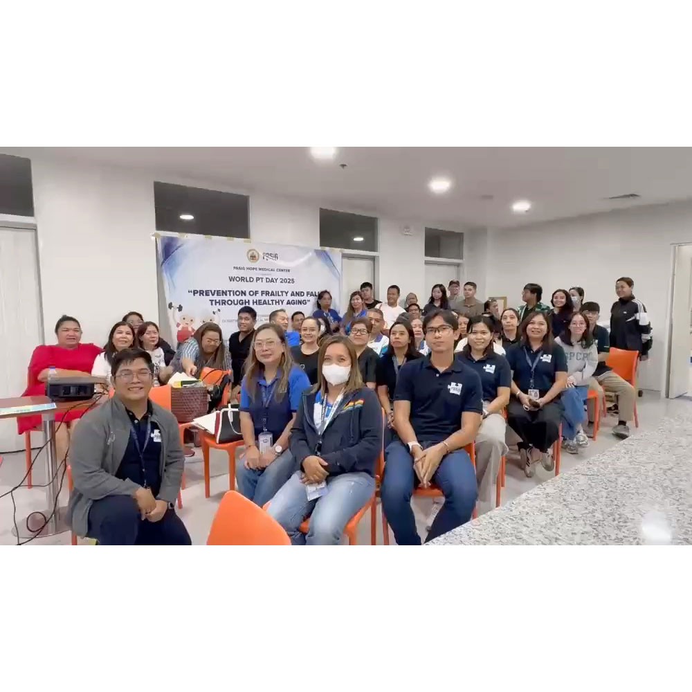 Photo showing activities held for World PT Day 2025 in the Philippines