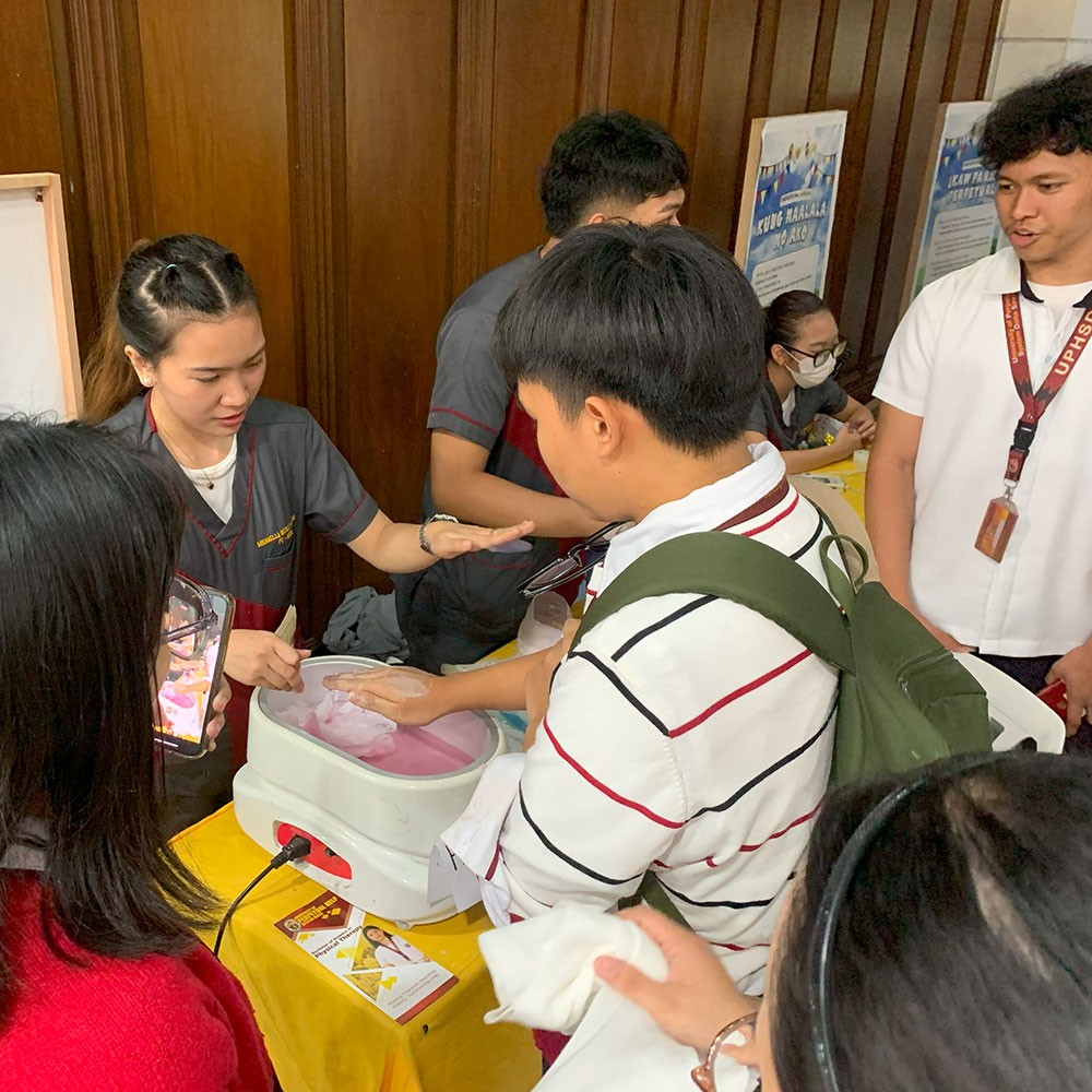 Photo showing activities held for World PT Day 2025 in the Philippines