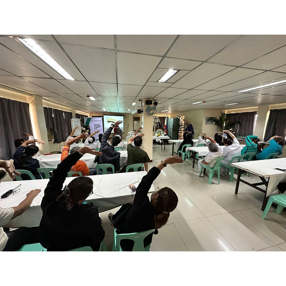 Photo showing activities held for World PT Day 2025 in the Philippines