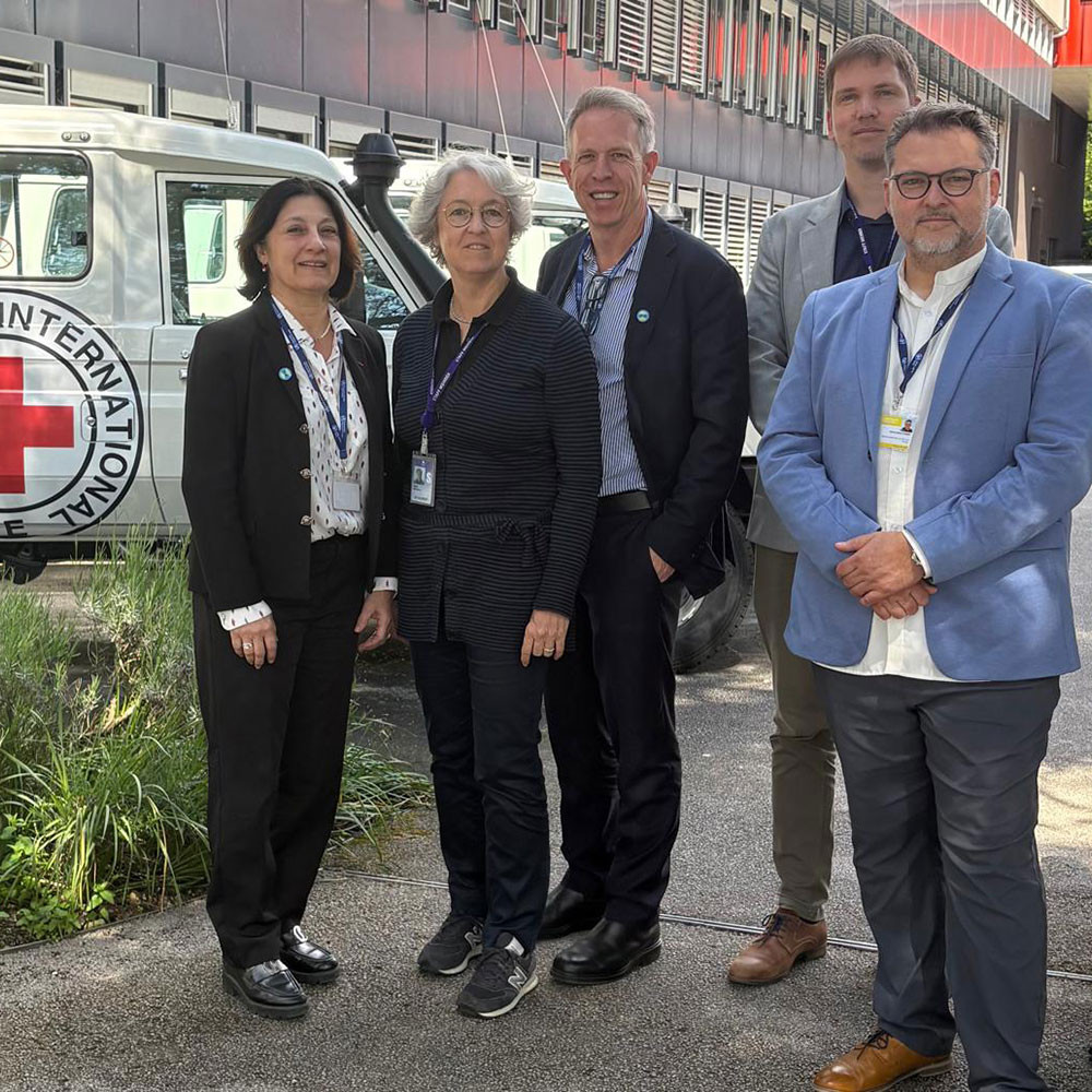World Physiotherapy delegation meeting with ICRC at WHA79